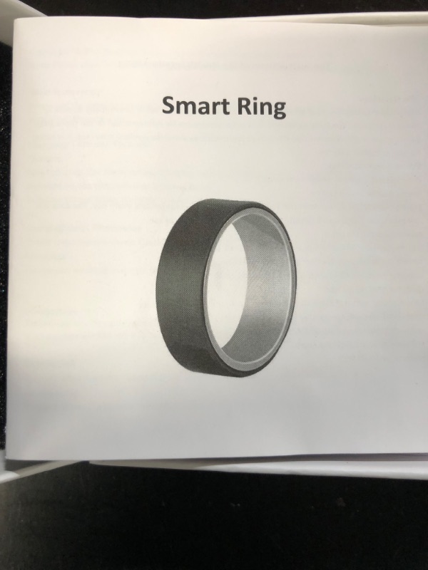 Photo 1 of **DOES NOT FUNCTION**
Smart Ring, Waterproof Ceramic Ring, Universal BT Connection Health Tracker (Black No. 20)