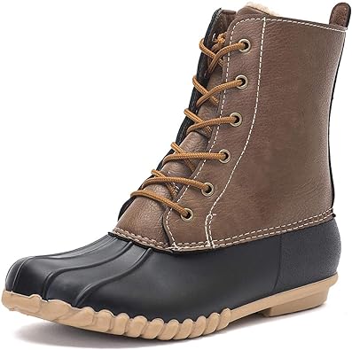 Photo 1 of DKSUKO Women's Winter Duck Boots with Waterproof Zipper Rain Boots for Women size 8