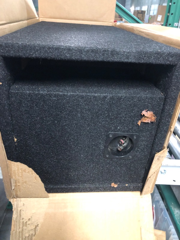 Photo 4 of Atrend 12” Dual Vented Subwoofer/Speaker Enclosure Subwoofer Box Designed for Kicker Solo-Baric Model L5 & L7 Subwoofers – Nickel Finish Speaker Terminal - Improves Audio Quality, Sound & Bass 12" SINGLE SPL VENTED