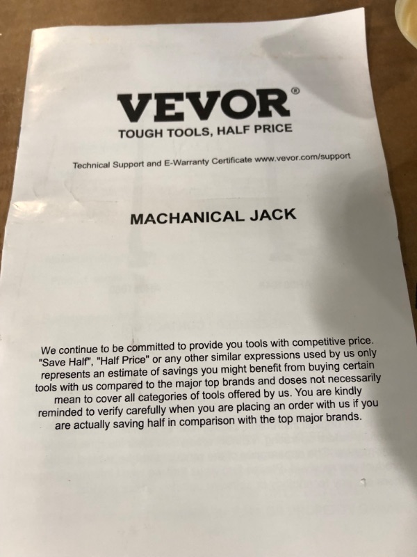 Photo 3 of ***Parts Only***VEVOR High Lift Farm Jack, 48" Utility Farm Jack, 7000 lbs Capacity Ratcheting Off Road Utility Jack, Heavy-Duty Farm Jack for Tractor, Truck, SUV, Bumper Lift, Orange 48 inch