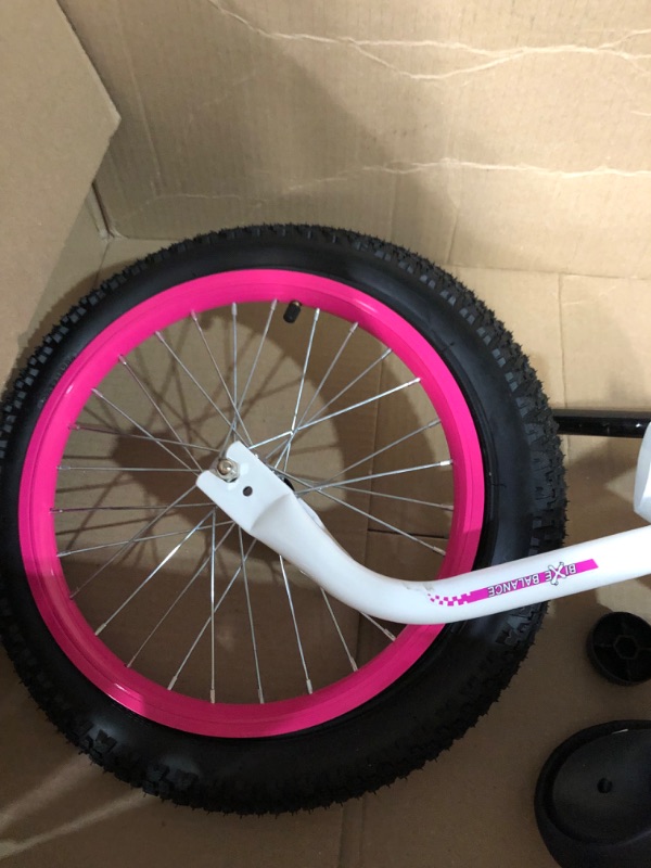 Photo 6 of **POSSIBLE MISSING HARDWARE**
 Bixe Balance Bike: for Big Kids Aged 4, 5, 6, 7, 8 and 9 Years Old - No Pedal Sport Training Bicycle | 16inch Wheel Pink