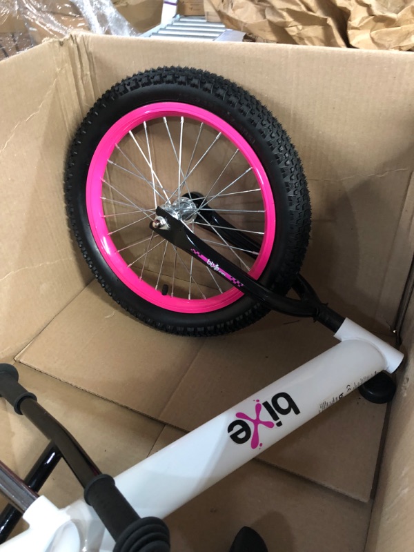 Photo 4 of **POSSIBLE MISSING HARDWARE**
 Bixe Balance Bike: for Big Kids Aged 4, 5, 6, 7, 8 and 9 Years Old - No Pedal Sport Training Bicycle | 16inch Wheel Pink