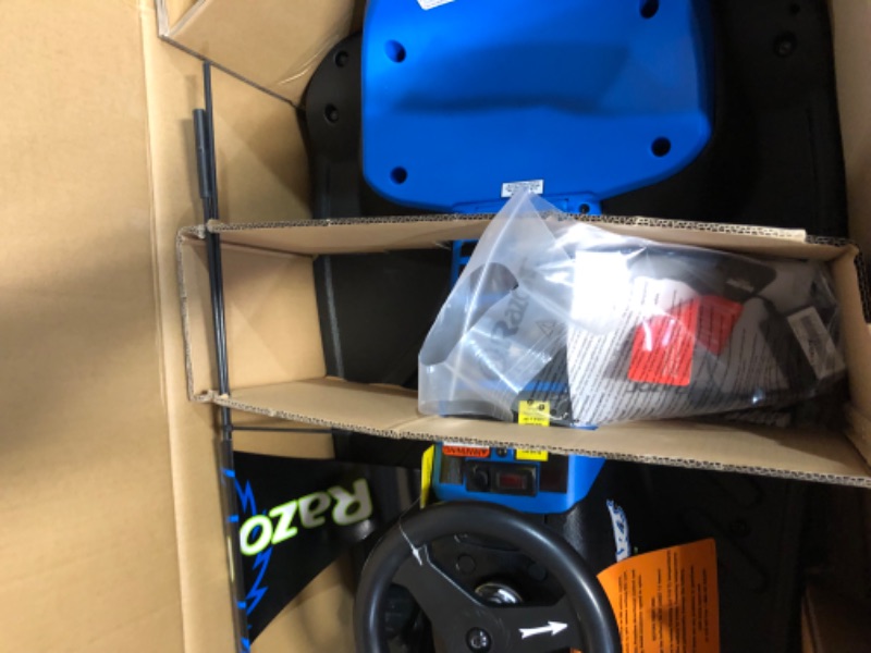 Photo 2 of ***USED - LIKELY MISSING PARTS - UNABLE TO TEST***
Razor Crazy Cart Shift for Kids Ages 6+ (Low Speed) 8+ (High Speed) - 12V Electric Drifting Go Kart for Kids