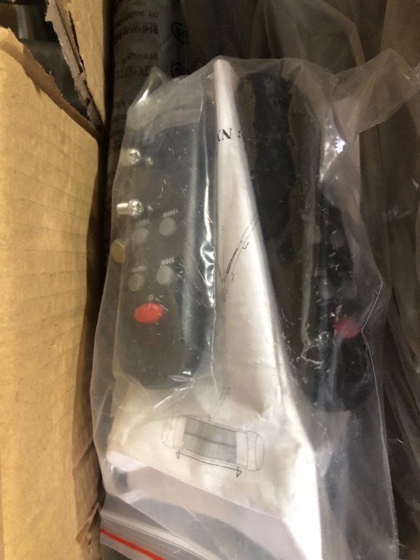 Photo 1 of ***USED - LIKELY MISSING PARTS - UNABLE TO TEST***
 Vertical Outdoor Electric Patio Heater adjustable support Heater with 2 Remote Control(No Batteries)