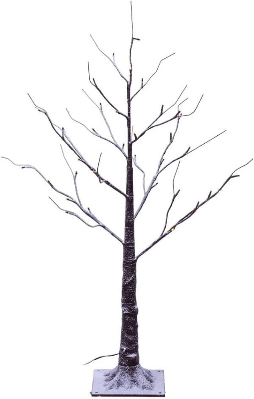 Photo 1 of **NOT WORKING** Vickerman 3' Brown Frosted Twig Tree