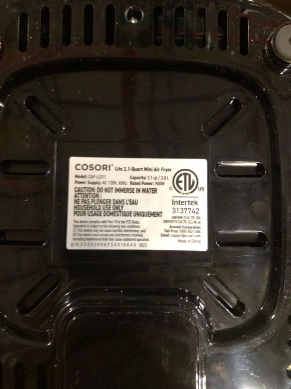 Photo 3 of COSORI Small Air Fryer Oven 2.1 Qt, 4-in-1 Mini Airfryer