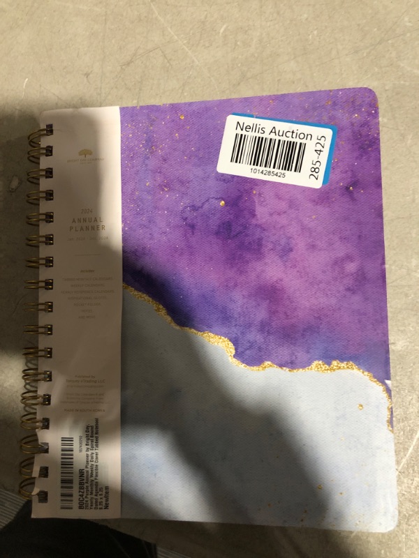 Photo 3 of 2024 Purple Annual Planner by Bright Day,