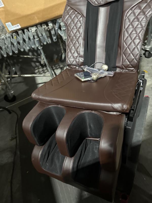 Photo 5 of **NON-REFUNDABLE*FOR PARTS ONLY*SEE NOTES*NON-FUNCITONAL
Real Relax 2024 Massage Chair of Dual-core S Track, Full Body Massage of Zero Gravity with APP Control, Brown