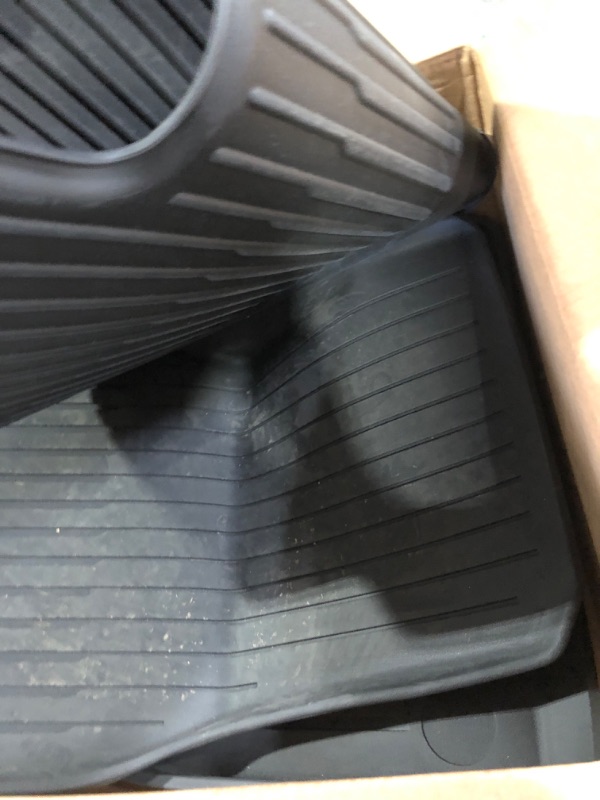 Photo 3 of Maysoo Tesla Model Y Floor Mats, Tesla Model Y 5-Seat 2020-2023 Accessories, All Weather Floor Mat Front Rear Cargo Liner Mat, Heavy Duty Floor Mats (Model Y(1st & 2nd Row)) Model Y floor mats(1st & 2nd Row)