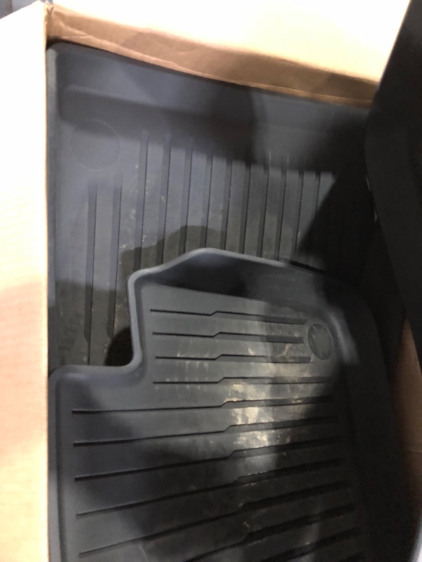 Photo 4 of Maysoo Tesla Model Y Floor Mats, Tesla Model Y 5-Seat 2020-2023 Accessories, All Weather Floor Mat Front Rear Cargo Liner Mat, Heavy Duty Floor Mats (Model Y(1st & 2nd Row)) Model Y floor mats(1st & 2nd Row)