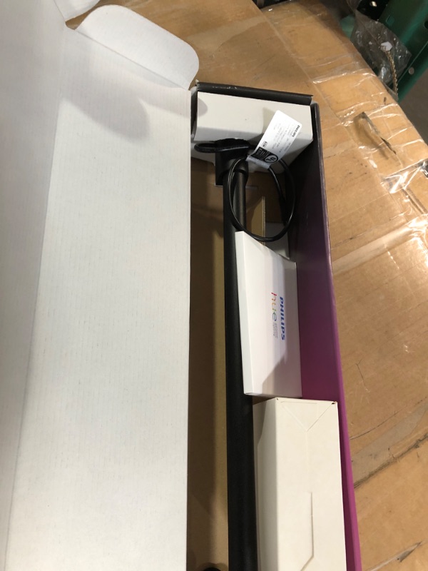 Photo 1 of Philips Hue Play Gradient Light Tube, Compact, Black, Surround Lighting (Sync with TV, Music and Gaming), Hue Hub & Hue Sync Box Required Compact Tube Black