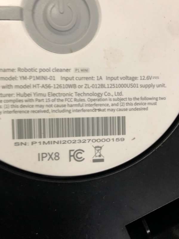 Photo 5 of * important * see clerk notes * 
Lydsto Cordless Robotic Pool Cleaner - Pool Vacuum for Above Ground Pools, Built-in Water Sensor Technology 