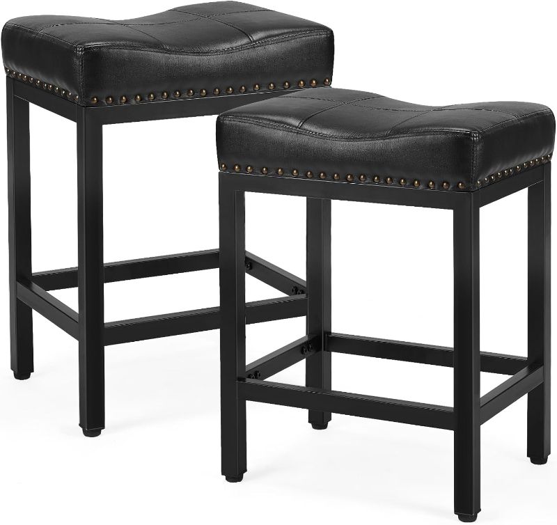 Photo 1 of ***USED - MISSING HARDWARE***
Sweetcrispy Bar Stools Set of 2? 24 inch Counter Height Bar Stools