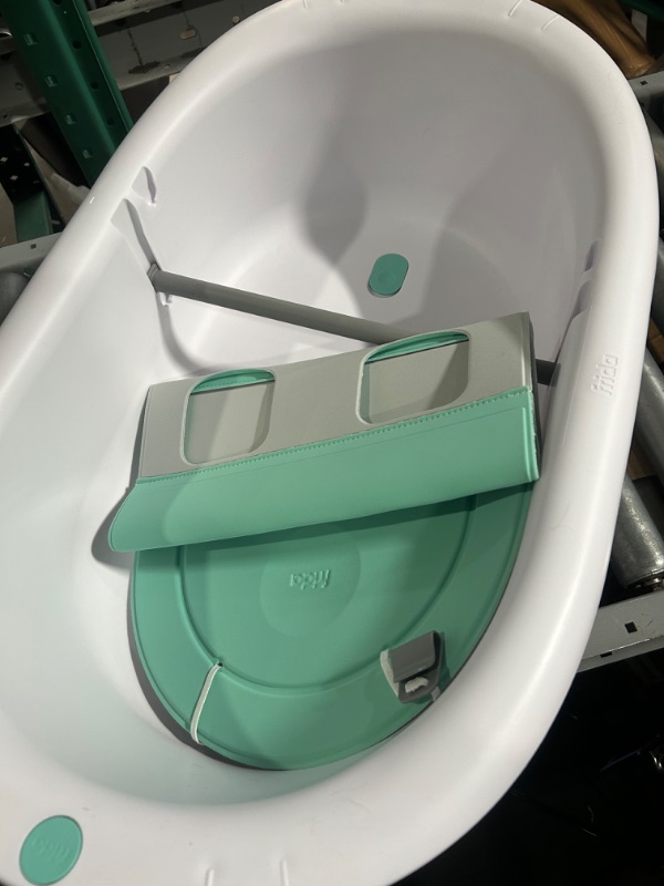 Photo 2 of 4-in-1 Grow-with-Me Bath Tub by Frida Baby Transforms Infant Bathtub to Toddler Bath Seat with Backrest for Assisted Sitting in Tub