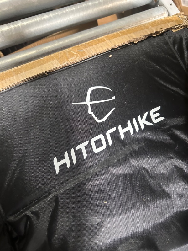 Photo 1 of HITORHIKE Stadium Seat for Bleachers or Benches Portable Reclining Stadium Seat Chair with Padded Cushion Chair Back and Armrest Support Black
