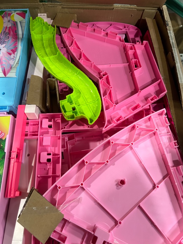 Photo 5 of Barbie Dreamhouse 2023, Pool Party Doll House with 75+ Pieces and 3-Story Slide, Barbie House Playset, Pet Elevator and Puppy Play Areas?