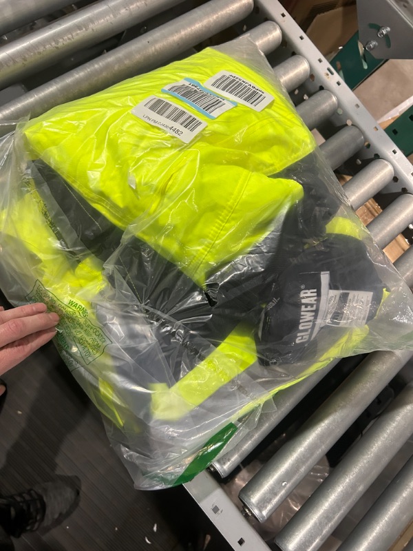 Photo 2 of Ergodyne GloWear 8928 Class E Hi-Vis Insulated Bibs, Lime, XL