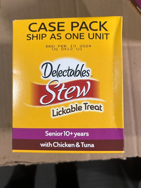 Photo 2 of Hartz Delectables Stew Lickable Wet Cat Treats for Adult & Senior Cats, Chicken & Tuna, 1.4 Ounce (Pack of 12) *STOCK PHOTO REF. ONLY
