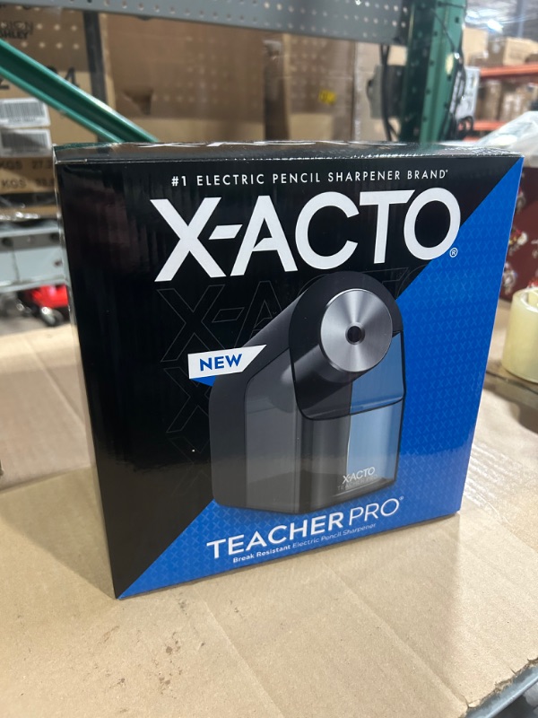 Photo 2 of X-Acto® TeacherPro® Classroom Electric Pencil Sharpener, Blue Black