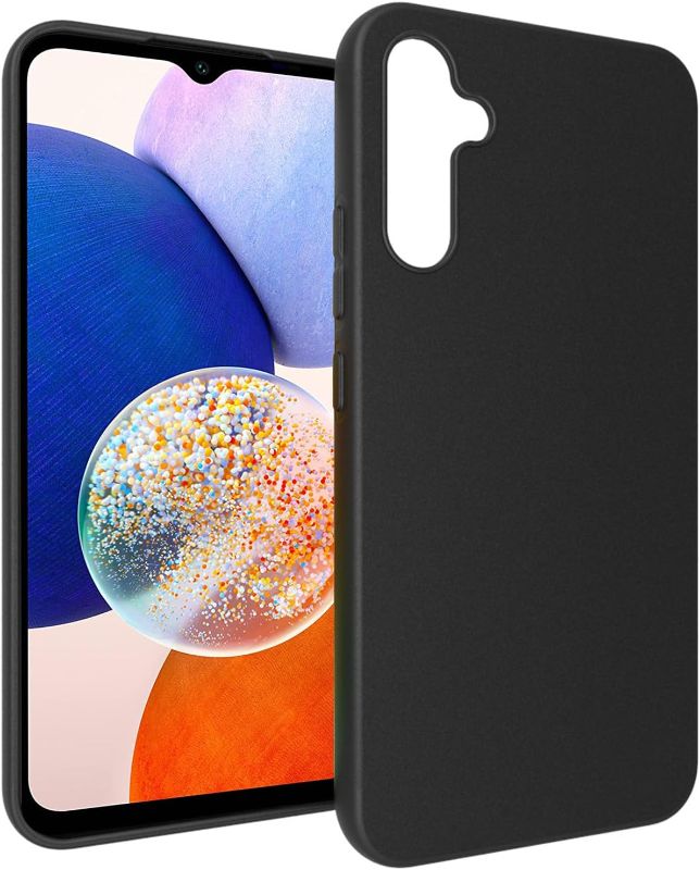 Photo 1 of DONGDEAR1 for Galaxy A14 5G Case Black Silicone Slim Fit Flexible Rubber Phone Case Cover for Samsung Galaxy A14 5G, Matte Black

