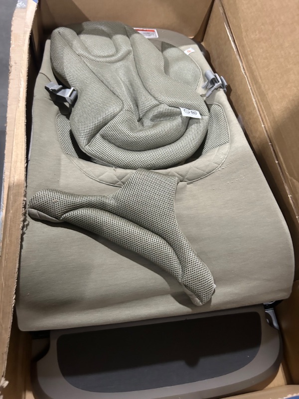 Photo 3 of ***USED**Ergobaby Evolve 3-in-1 Bouncer, Adjustable Multi Position Baby Bouncer Seat, Fits Newborn to Toddler, Soft Olive