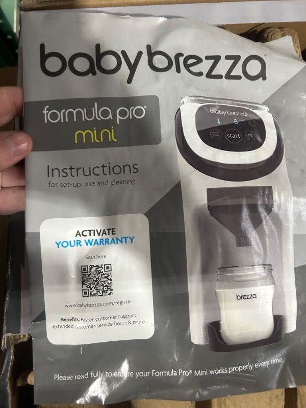 Photo 4 of Baby Brezza Formula Pro Mini Baby Formula Maker – Small Baby Formula Mixer Machine Fits Small Spaces and is Portable for Travel– Bottle Makers Makes The Perfect Bottle for Your Infant On The Go Formula Pro Mini Dispenser Machine