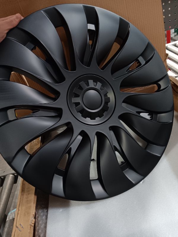 Photo 2 of * single * not a four pack * 
Klutchtech Tesla Model Y Hubcap - 19 Inch Gemini Wheel Cover Tesla 19'' 