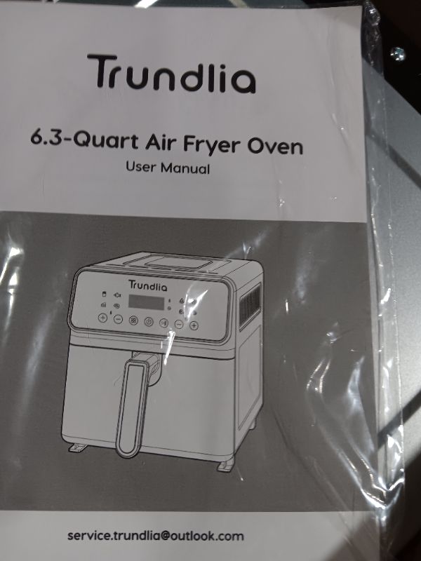 Photo 7 of 8-in-1 Air fryer 6.3-Quart Metal Smart Combo Oven 1500W Air Fryer oven Oilless Electric Airfryer with LCD Touch Screen Wide 175?-400? Temp Range, Nonstick Basket, 8 Quick Presets, ETL Certified 6.3QT **ORIGINAL PACKAGING**NON REFUNDABLE**