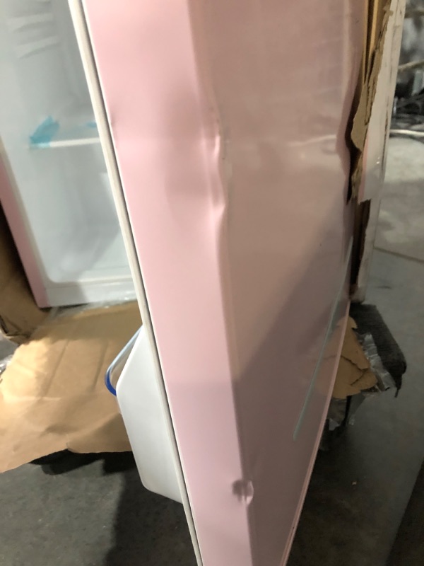 Photo 8 of **READ NOTES BELOW**FRIGIDAIRE EFR376 Retro Bar Fridge Refrigerator with Side Bottle Opener, 3.2 cu. Ft, Pink/Coral
