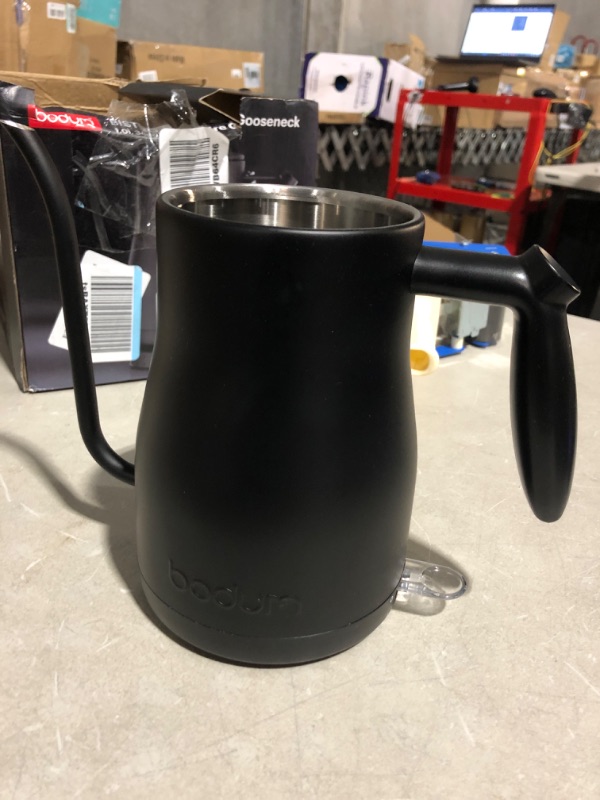 Photo 2 of * pot only * missing all other pieces * 
Bodum 11940-01US Bistro Gooseneck Electric Water Kettle, 34 Ounce, Black 34 Ounce Black