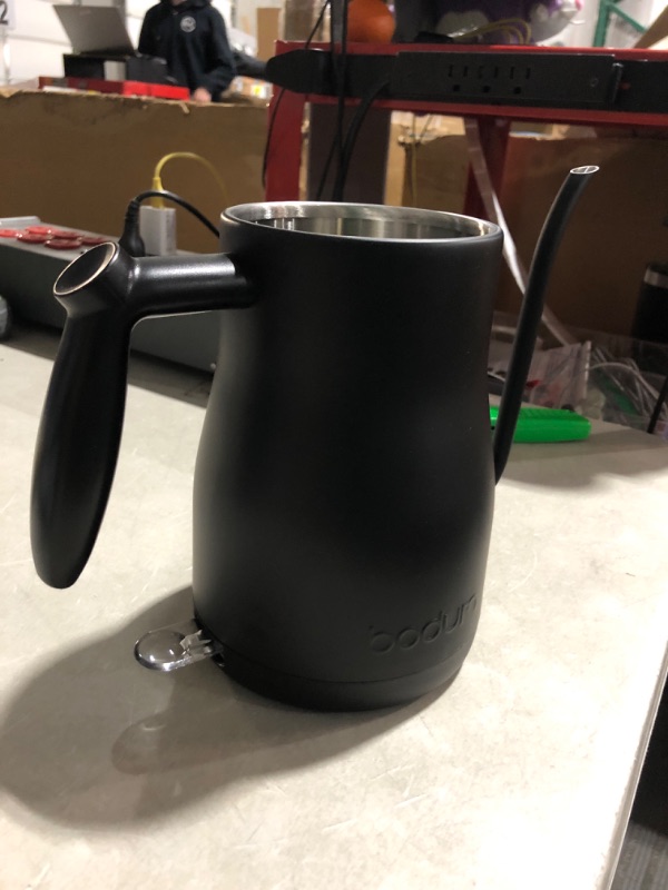 Photo 3 of * pot only * missing all other pieces * 
Bodum 11940-01US Bistro Gooseneck Electric Water Kettle, 34 Ounce, Black 34 Ounce Black