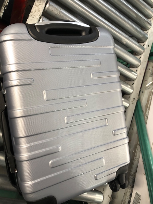 Photo 4 of (SET OF 1) COOLIFE Luggage Suitcase Spinner Hardshell Lightweight TSA Lock silver 20in