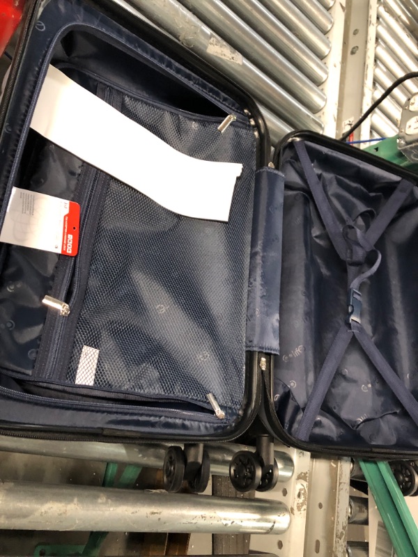 Photo 2 of (SET OF 1) COOLIFE Luggage Suitcase Spinner Hardshell Lightweight TSA Lock silver 20in