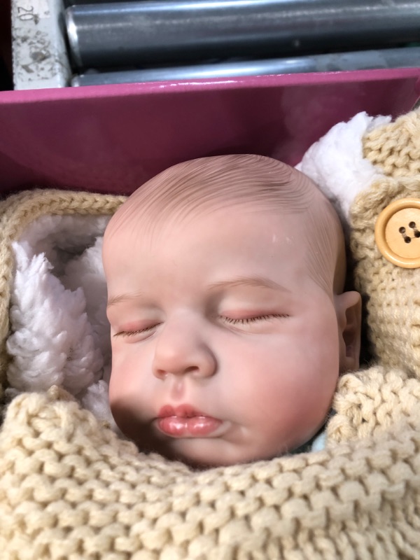 Photo 4 of Adolly Gallery 20 Inch Lifelike Reborn Baby Doll Soft Silicone Vinyl Reborn Toddlers Soft 