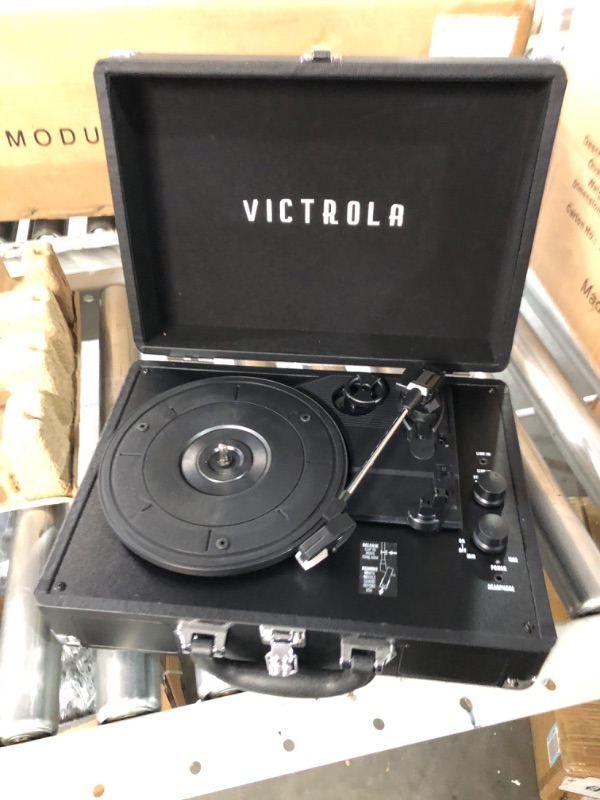 Photo 4 of (READ NOTES) Victrola Vintage 3-Speed Bluetooth Portable Suitcase Record Player with Built-in Speakers 