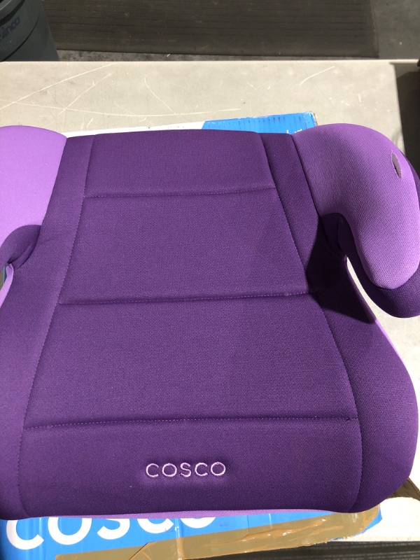 Photo 2 of * see images for damage * 
Cosco Topside Booster Car Seat - Easy to Move, Lightweight Design (Grape), 1 Count 