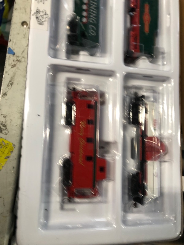 Photo 3 of Bachmann Trains - Jingle Bell Express Ready To Run Electric Train Set - HO Scale