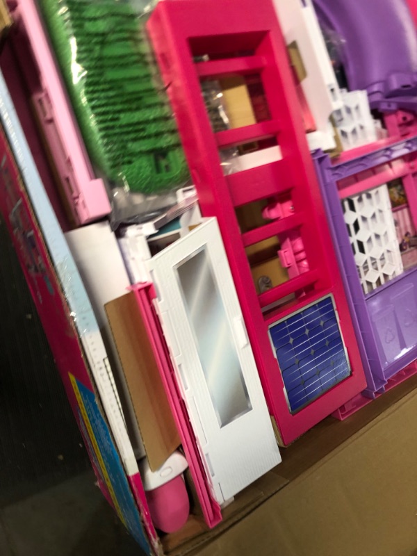 Photo 1 of Barbie DreamHouse Dollhouse with 70+ Accessories, Working Elevator & Slide