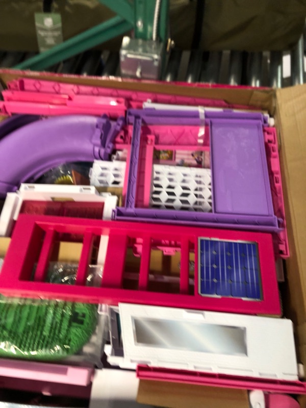 Photo 3 of Barbie DreamHouse Dollhouse with 70+ Accessories, Working Elevator & Slide