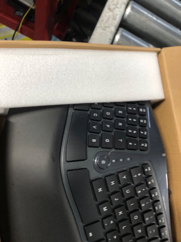 Photo 3 of DeLUX Wired Ergonomic Split Keyboard with Wrist Rest, [Standard Ergo] Keyboard Series 