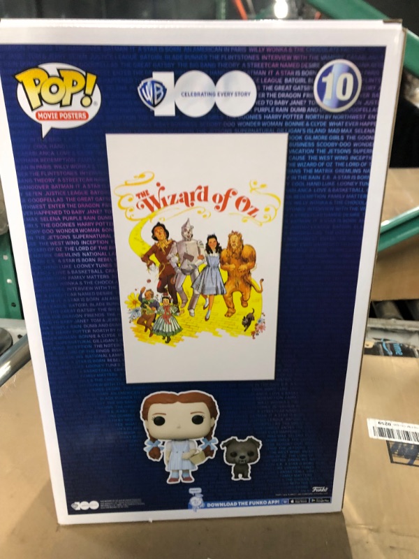 Photo 3 of **BOX IS SLIGHTLY DAMAGED**  Funko Pop! Movie Poster: WB 100 - Wizard of Oz, Dorothy & Toto