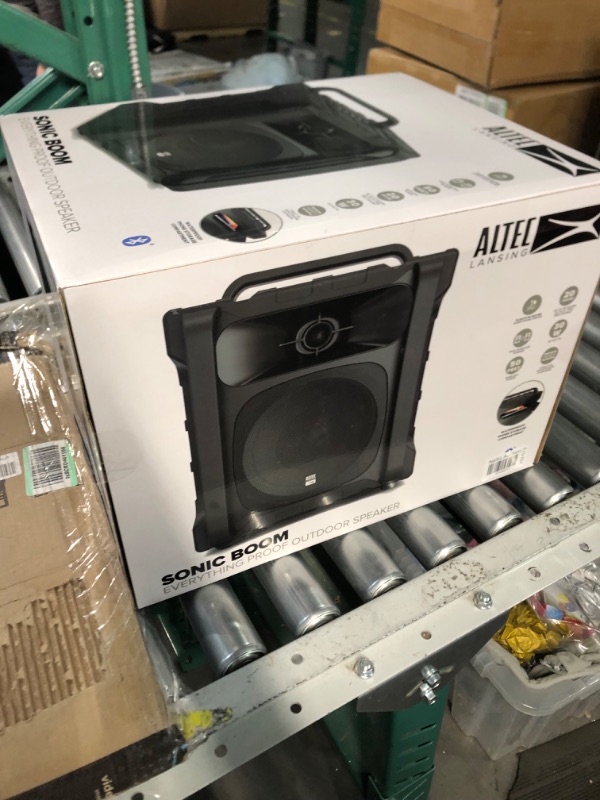 Photo 2 of * SEE NOTES * Altec Lansing Sonic Boom - Waterproof Bluetooth Speaker with Phone Charger, IP67 Outdoor Speaker, 3 USB Charging Ports, 50 Foot Range & 20 Hours Battery Life