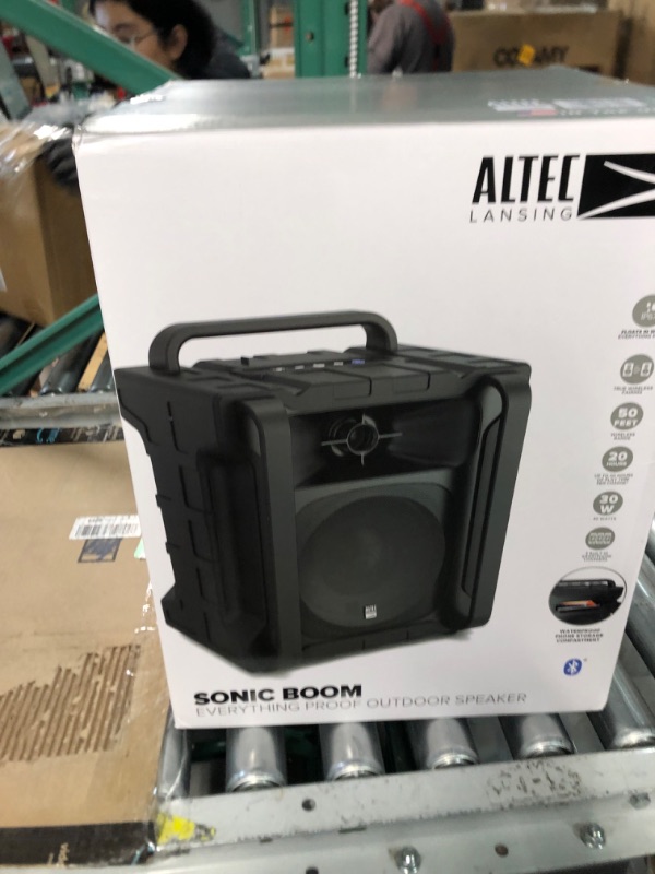 Photo 4 of * SEE NOTES * Altec Lansing Sonic Boom - Waterproof Bluetooth Speaker with Phone Charger, IP67 Outdoor Speaker, 3 USB Charging Ports, 50 Foot Range & 20 Hours Battery Life