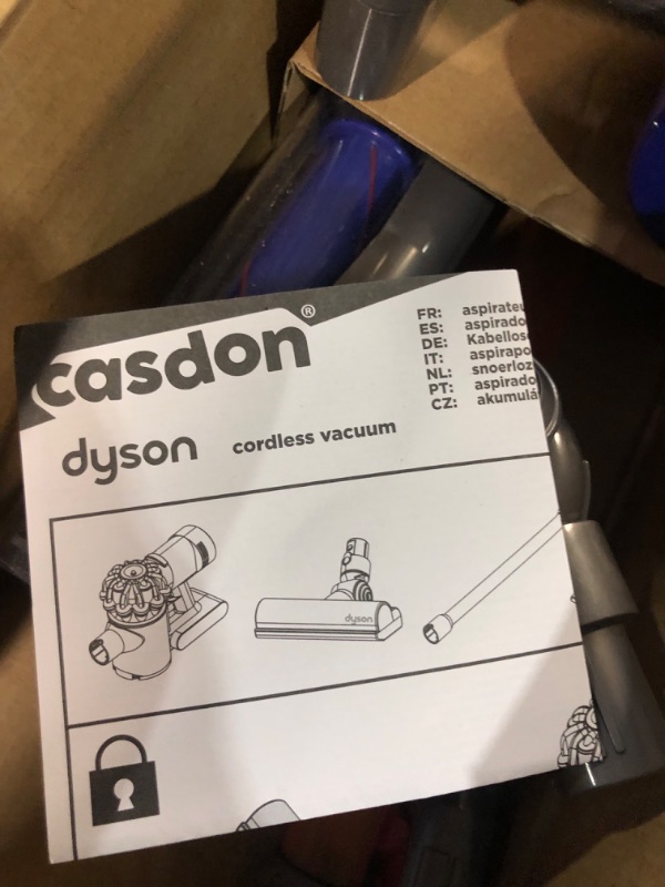 Photo 3 of **PARTS ONLY**NON REFUNDABLE NO RETURNS SOLD AS IS**
 Little Helper Dyson Cord-Free Vacuum Cleaner Toy, Grey, Orange and Purple (68702) 