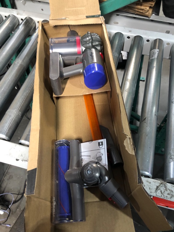 Photo 2 of **PARTS ONLY**NON REFUNDABLE NO RETURNS SOLD AS IS**
 Little Helper Dyson Cord-Free Vacuum Cleaner Toy, Grey, Orange and Purple (68702) 