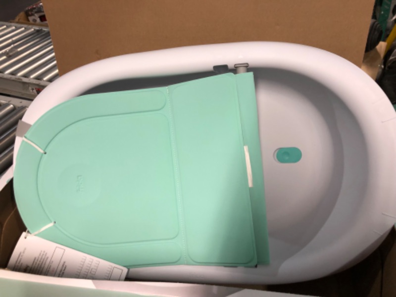 Photo 2 of 4-in-1 Grow-with-Me Bath Tub by Frida Baby Transforms Infant Bathtub to Toddler Bath Seat