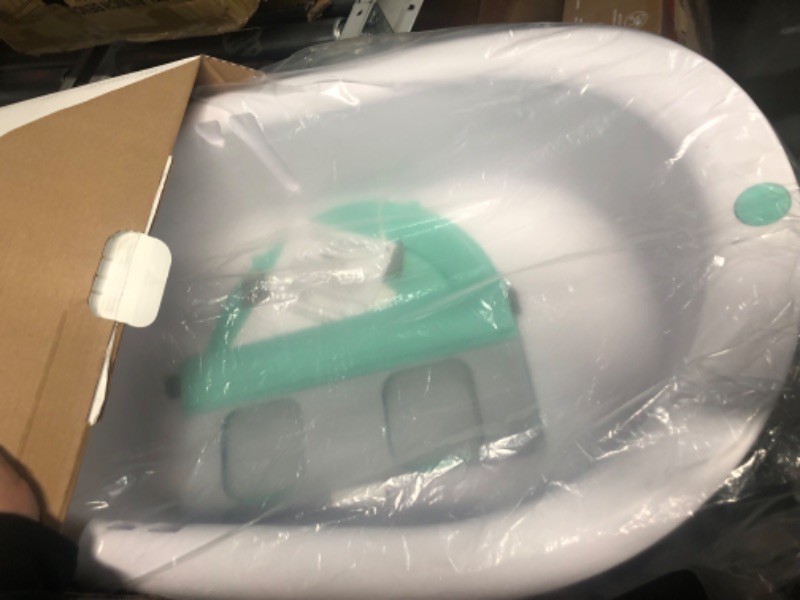 Photo 2 of 4-in-1 Grow-with-Me Bath Tub by Frida Baby Transforms Infant Bathtub to Toddler Bath Seat with Backrest for Assisted Sitting in Tub