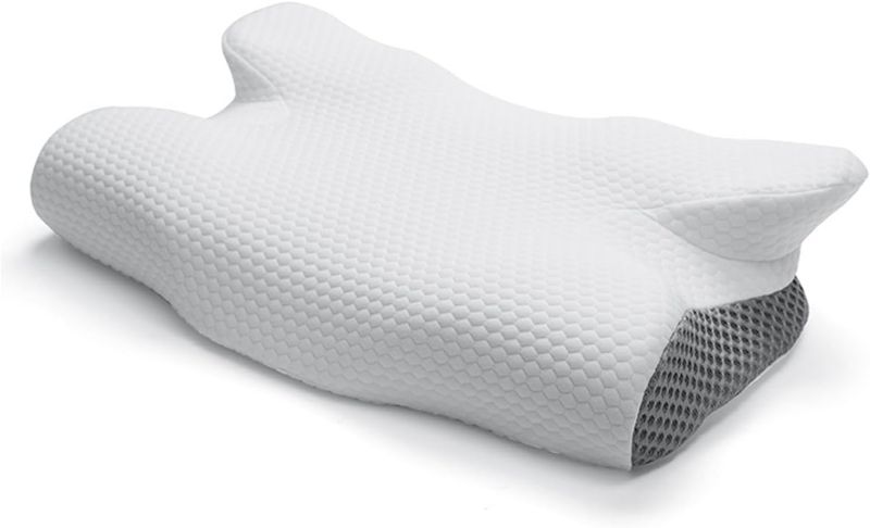 Photo 1 of Cervical Contour Memory Foam Pillow for Neck Pain Shoulder Pain, Orthopedic Ergonomic Neck Pillow 