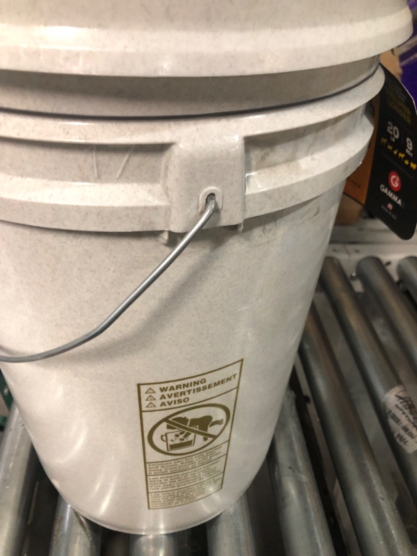 Photo 2 of Gamma Plastics Inc. Gamma2 Vittles Vault 25 lb Airtight Bucket Container for Food Storage, Food Grade and BPA Free