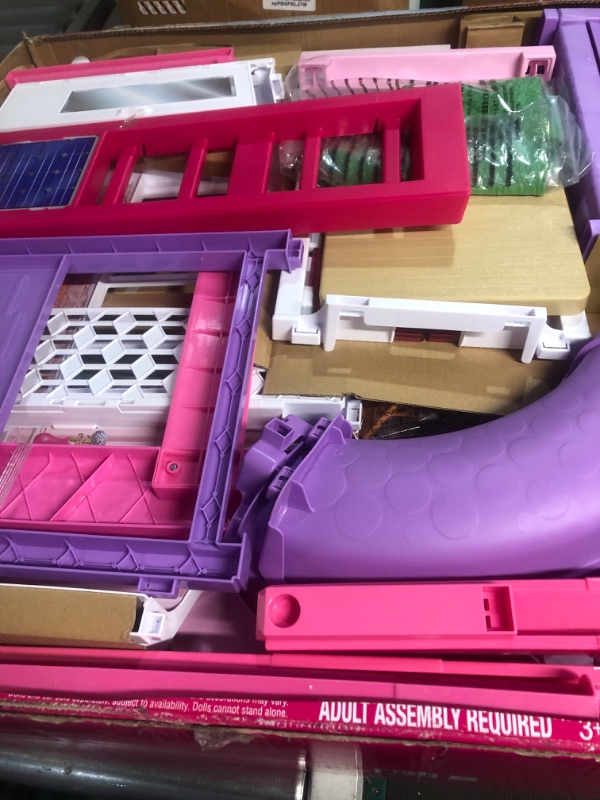 Photo 3 of Barbie Dreamhouse, Doll House Playset with 70+ Accessories Including Transforming Furniture, Elevator, Slide, Lights & Sounds Wheelchair Accessible Elevator